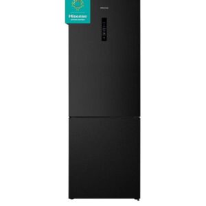 Hisense RB645N4BFE 60/40 70.4cm Frost-Free Wide Fridge Freezer - Black / Stainless Steel